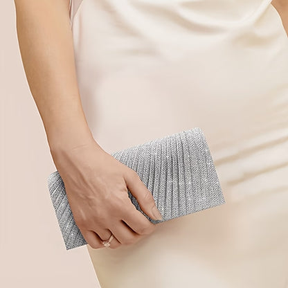 Elegant Clutch Bag – Shimmering Rhinestone Purse Glitter Evening Handbag