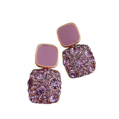 Square Earrings – Artificial Jewellery Rhinestone Earrings for Women