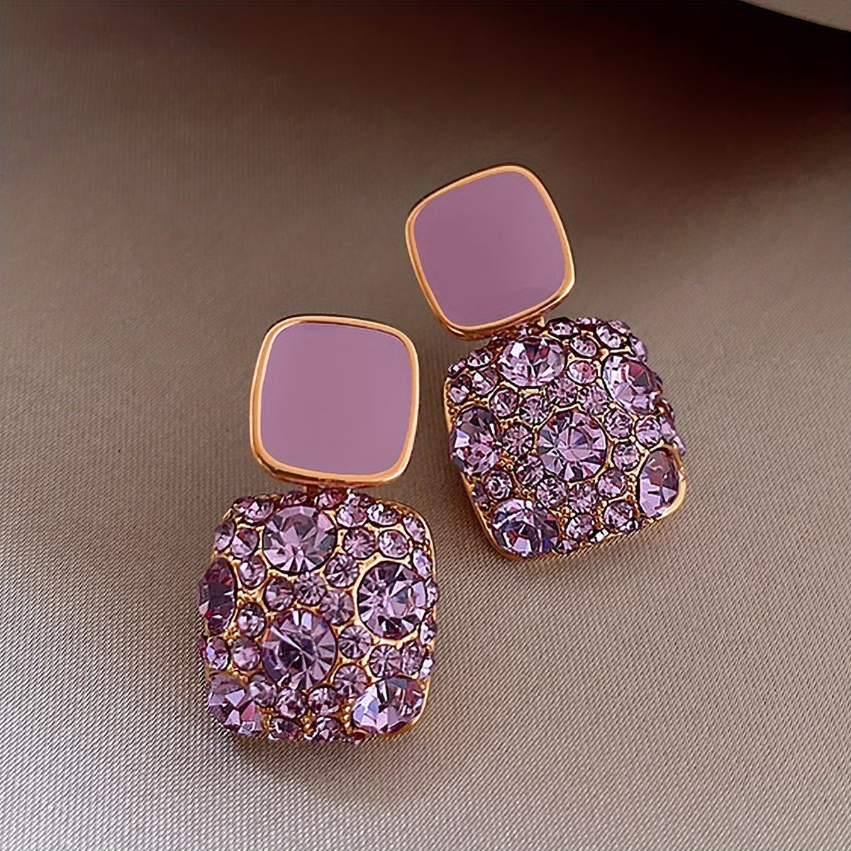 Square Earrings – Artificial Jewellery Rhinestone Earrings for Women