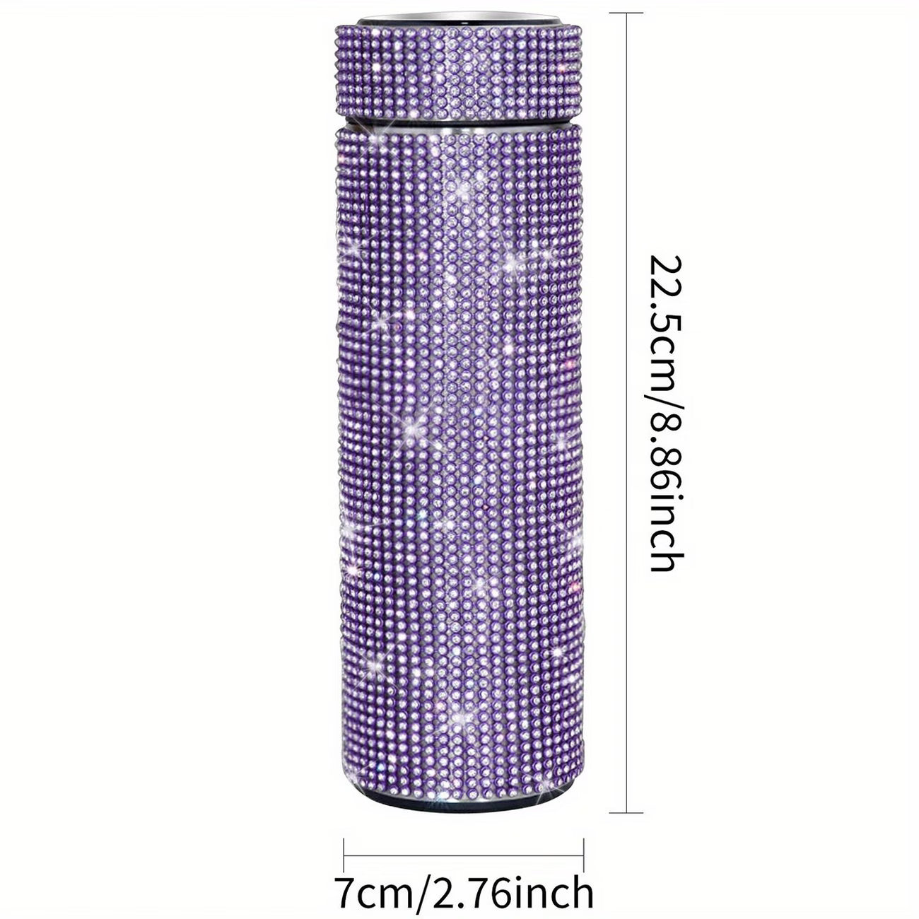 Creative Diamond Stainless Steel Cups – Cute Strass Vacuum Flask Mug with Filter