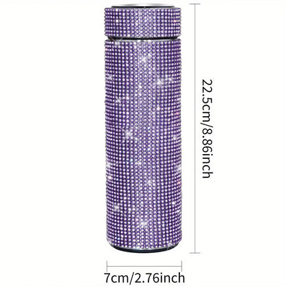 Creative Diamond Stainless Steel Cups – Cute Strass Vacuum Flask Mug with Filter