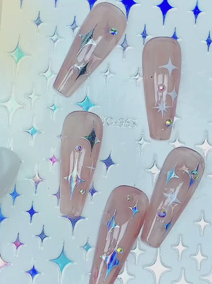 Shiny Nail Stickers – Stylish Nail Art Designs for Beautiful Nails